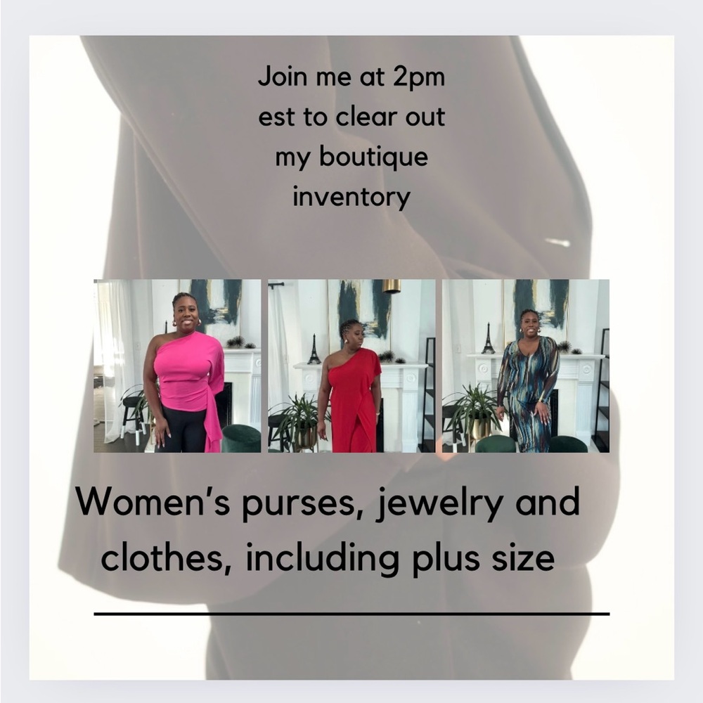 Women’s clothes, shoes and purses